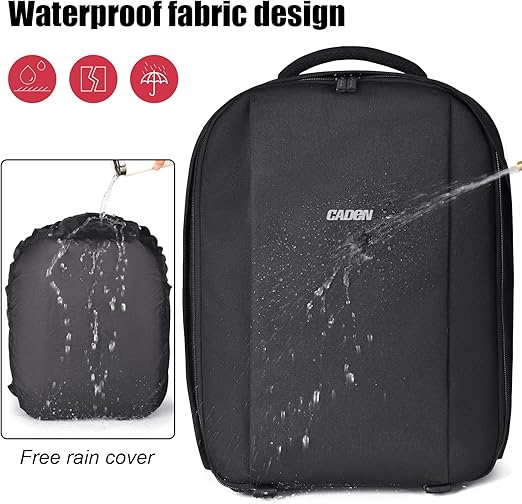 Caden Camera Backpack Professional DSLR Bag with USB Charging Port, unisex Caden Camera Backpack Professional DSLR Bag with USB Charging Port, unisex